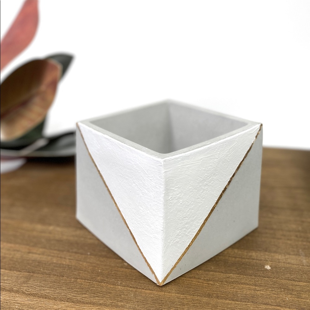 Industrial Modern Handcrafted cement planter